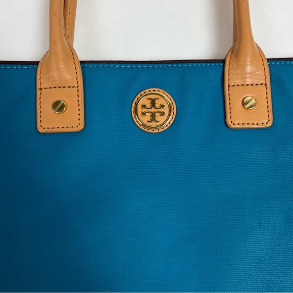 TORY BURCH Jaden Bag Coconut Canvas Leather Tote - Picture 3 of 16
